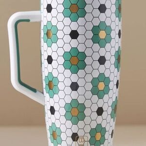 NWT LIMITED EDITION Brumate ANTHROPOLOGIE EXCLUSIVE 40oz Era, GREEN FLOWER TILE